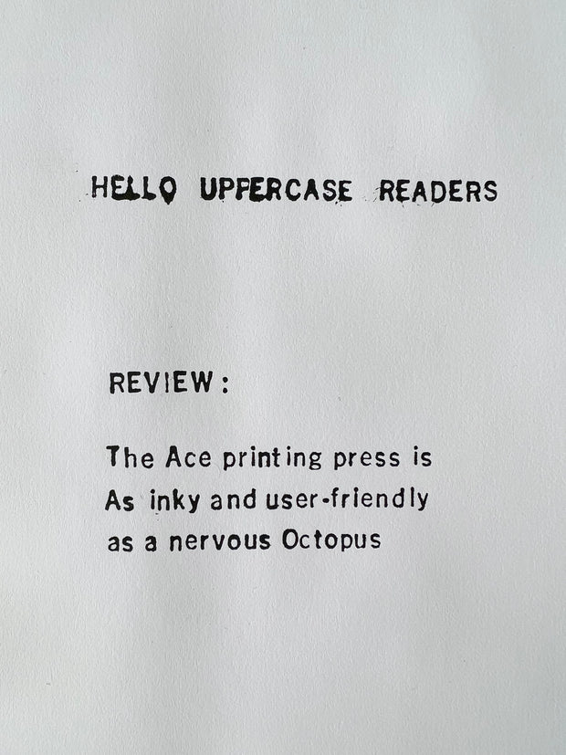 Superior "Ace" Rotary Printing Press