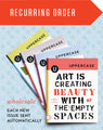 Recurring wholesale UPPERCASE magazine order