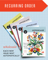 Recurring wholesale UPPERCASE magazine order